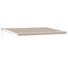 vidaXL Tenda retrattile Beige 500 x 300 x 165 cm Poliestere e Metallo