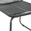 vidaXL Set da Pranzo da Giardino 7 pz in Rattan PVC Nero