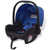 vidaXL Passeggino 3 in 1 in Alluminio Blu e Nero