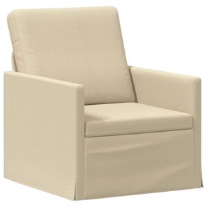 vidaXL Divano Singolo Crema 70 x 81 x 82 cm Tessuto