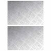 vidaXL Gradini per Scale 2 pz 60 x 40 cm Argento Alluminio