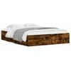 vidaXL Giroletto con Cassetti Rovere Fumo 140x190 cm Legno Multistrato
