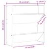 vidaXL Scarpiere a Muro 4pz Nero Lucido 60x18x60cm Legno Multistrato