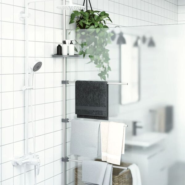 vidaXL Portasciugamani 47x280 cm in Alluminio