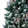 vidaXL Albero di Natale Artificiale con LED e Set di Palline e Pigne 180 cm