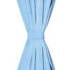 vidaXL 2 Pz Tende Oscuranti Occhielli in Metallo 135x175 cm Turchese
