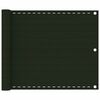 vidaXL Schermo Frangivista per Balcone Verde Scuro 75x500 cm in HDPE