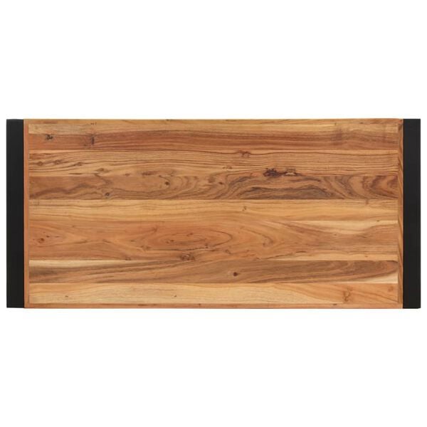 vidaXL Tavolino da Salotto 120x55x40 cm in Legno Massello di Acacia