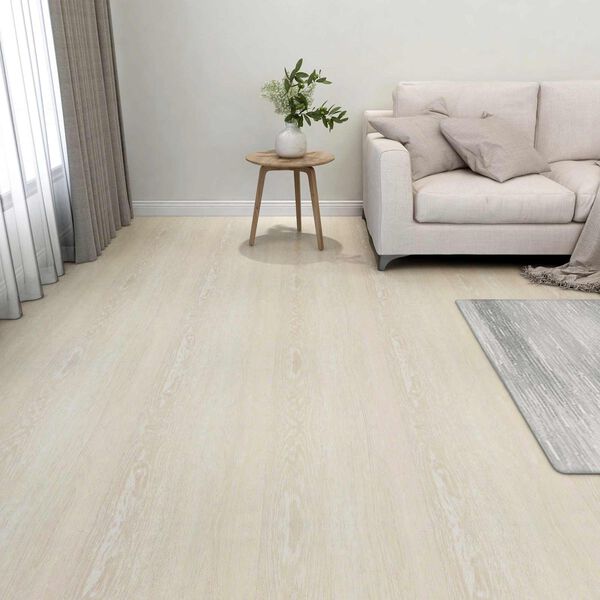 vidaXL Tavole per Pavimenti 55 pcs Beige 5,11 m&sup2; PVC