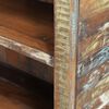 vidaXL Libreria Multicolore in Legno Riciclato con 3 Scaffali e 2 Ante