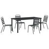 vidaXL Set da Pranzo per Giardino 5 pz Antracite