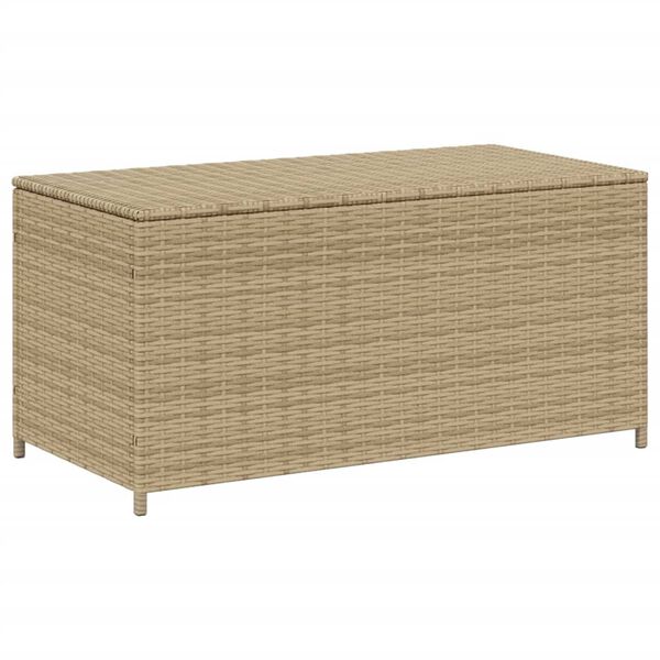 vidaXL Contenitore da Giardino Beige Misto 190L in Polyrattan