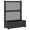 vidaXL Vaso Grande con Direzione Antracite 99,5 x 43 x 133,5 cm PP