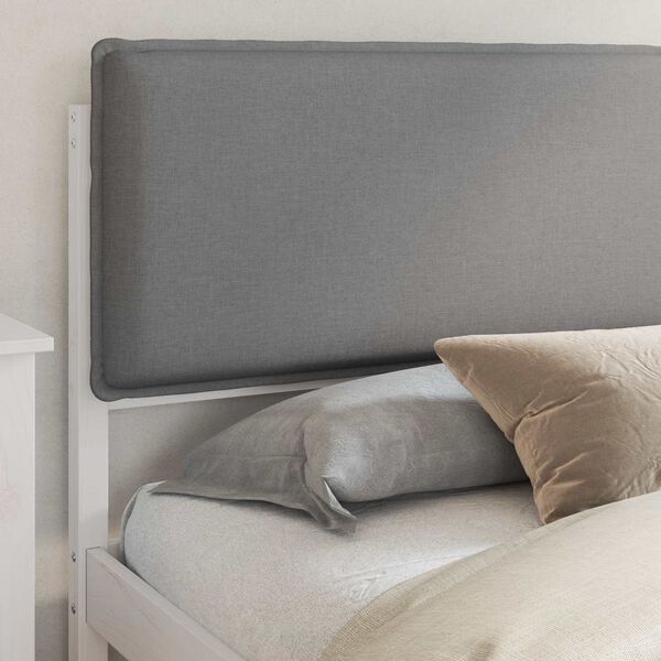 vidaXL Letto con Testiera Rivestita Grigio chiaro 200 x 200 cm