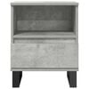 vidaXL Comodini 2pz Grigio Cemento 40x35x50 cm in Legno Multistrato