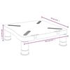 vidaXL Supporto per Monitor Nero 33,5x34x10,5 cm