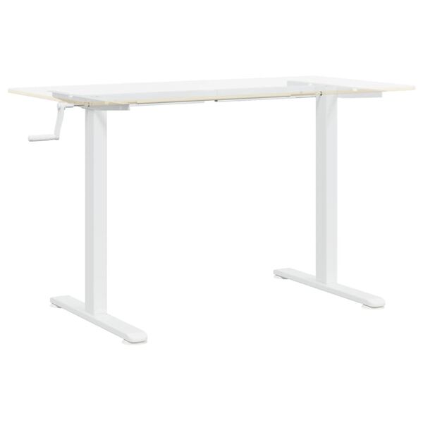 vidaXL Telaio Scrivania in Piedi Bianco (94-135)x60x(70-114)cm Acciaio