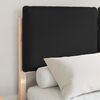 vidaXL Letto con Testiera Rivestita Nero 120 x 200 cm Pino massello