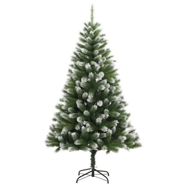 vidaXL Albero Natale Artificiale Incernierato con Neve Fioccata 150 cm