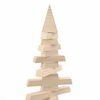 vidaXL Albero di Natale Decorativo in Legno 120 cm Legno Massello Pino