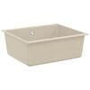 vidaXL Lavello Beige 530 x 460 mm 80% Quarzo e 20% Resina