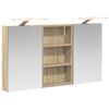 vidaXL Set di Armadi da Bagno 3 pz 90 x 10,5 x 50 cm