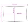 vidaXL Parasole a Vela Tessuto Oxford Rettangolare 5x7m Talpa