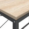 vidaXL Scrivania Computer Nera e Rovere 110x60x70cm Legno Multistrato