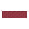 vidaXL Cuscino per Panca Rosso Vino 180x50x7 cm in Tessuto Oxford