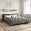 vidaXL Duvet Estivo Trapuntato Grigio chiaro 200 x 220 cm Microfibra