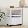 vidaXL Carrello da Cucina FLORO Bianco 72,5 x 45 x 80 cm