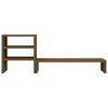 vidaXL Supporto per Monitor ambra 81x20x30 cm Legno Massello di Pino