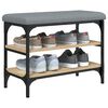 vidaXL Panca Porta Scarpe Rovere Sonoma 62x32x47 cm Legno Multistrato