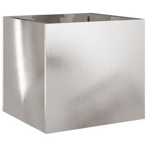 vidaXL Fioriera Argento 32x30x29 cm in Acciaio Inox
