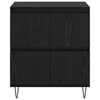 vidaXL Credenza Rovere Nero 60 x 35 x 70 cm
