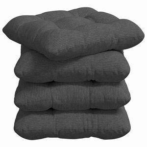 vidaXL Cuscini per Seduta 4 pcs Grigio scuro 40 x 40 cm