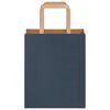 vidaXL Sacchetti di Carta 250 pz con Manici Blu 18x8x22 cm