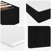 vidaXL Letto con contenitore e materasso Nero 160 x 200 cm