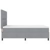 vidaXL Letto a molle con materasso Grigio chiaro 140 x 200 cm Tessuto