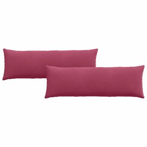 vidaXL Cuscini da Divano 2 pcs Rosso Vino 120 x 40 cm Tessuto in Cords