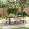 vidaXL Set da Pranzo per Giardino 9 pcs Marrone polyrattan