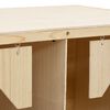 vidaXL Casetta Cova per Galline 3 Scomparti 72x33x38 cm Legno di Pino