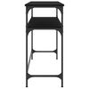 vidaXL Tavolino Consolle Nero 100x35,5x75 cm in Legno Multistrato