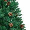 vidaXL Albero di Natale snodato con 300 LED con supporto Verde 180 cm