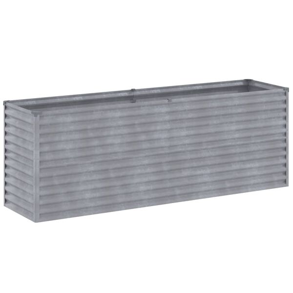 vidaXL Letto rialzato da giardino 196x50x69 cm in acciaio Corten