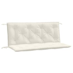 vidaXL Cuscini Panca Giardino 2pz Crema M&eacute;lange 120x50x7 cm in Tessuto