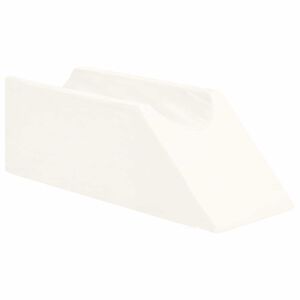 vidaXL Cuscino per Gambe 68 x 25 x 21,5 cm Duro Schiuma PU Bianco