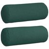 vidaXL Cuscini a rullo 2 pcs Verde Scuro Ø 25 x 70 cm Tessuto