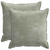 vidaXL Federa 2 pz HOUTEN Verde 80 x 80 cm Tessuto Chenille