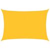 vidaXL Vela Parasole 160 g/m&sup2; Rettangolare Giallo 3,5x4,5 m in HDPE